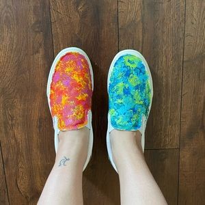 Acrylic painted Vans